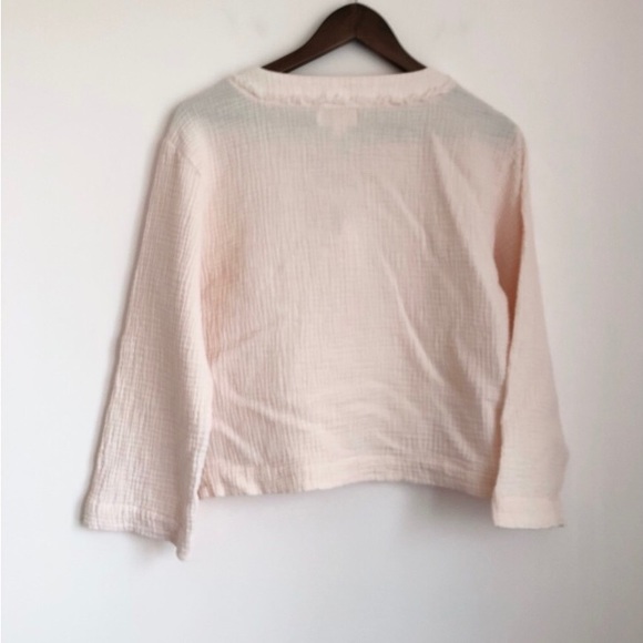 Cloth & Stone Pink Lace Up Top - Picture 7 of 11
